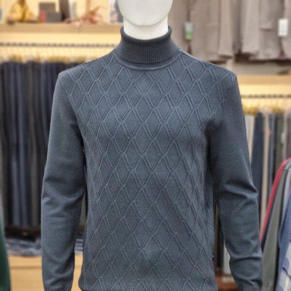 冬の新作 アーガイル組織 ロングタートルネックPPKR4302341_SH