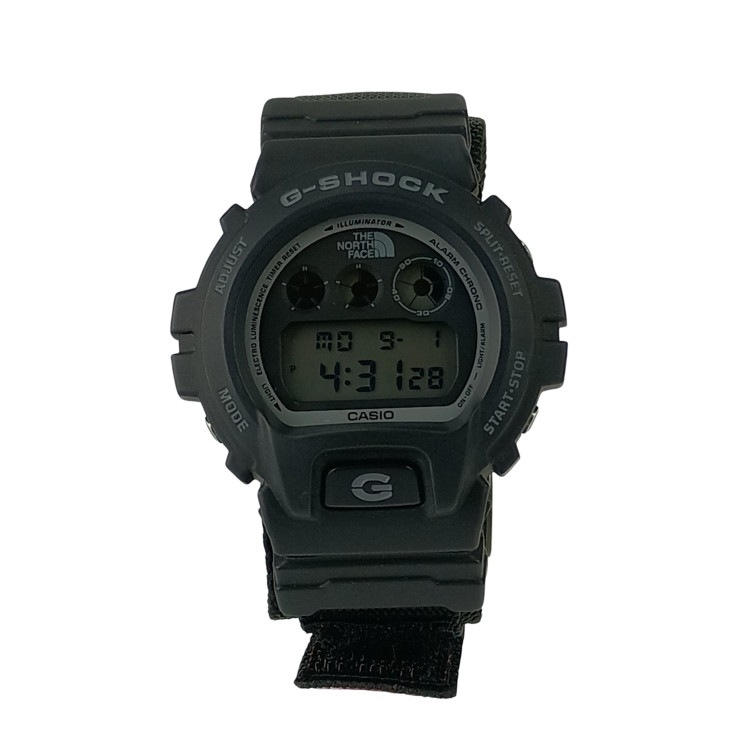 カシオ 時計 G-SHOCK Supreme×THE NORTH FACE×G-SHOCKトリプルコラボモデル ラバー ナイロン DW-6900NS-1JR ブラック文字盤【本物保証】