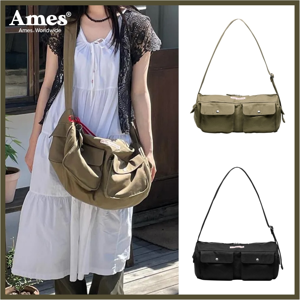 TWO POCKET COTTON DUFFLE BAG