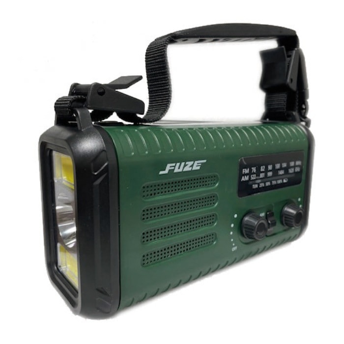多機能防災ラジオ AM/ワイドFM放送 20000mAh バッテリー FRB200D3G ダークグリーン
