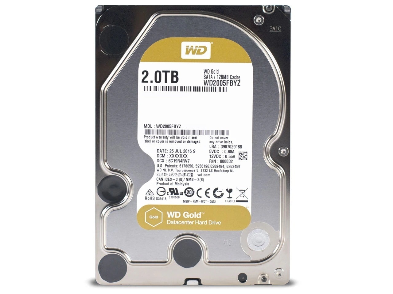 WD2005FBYZ [2TB SATA600 7200] HDD(3.5インチ)