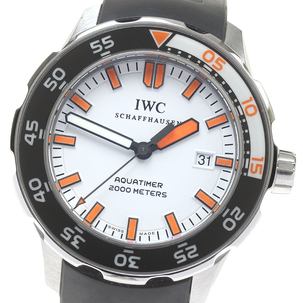 IWC IWC SCHAFFHAUSEN IW356807 アクアタイマー デイト 自動巻き メンズ _819664【中古】