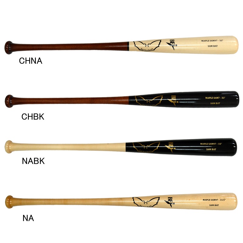 サムバット SAM BAT 硬式 木製バット 軽量モデル メイプル製 BFJマーク入り 野球 硬式 木製 メジャーリーグ MLB 24AW(SAM97)