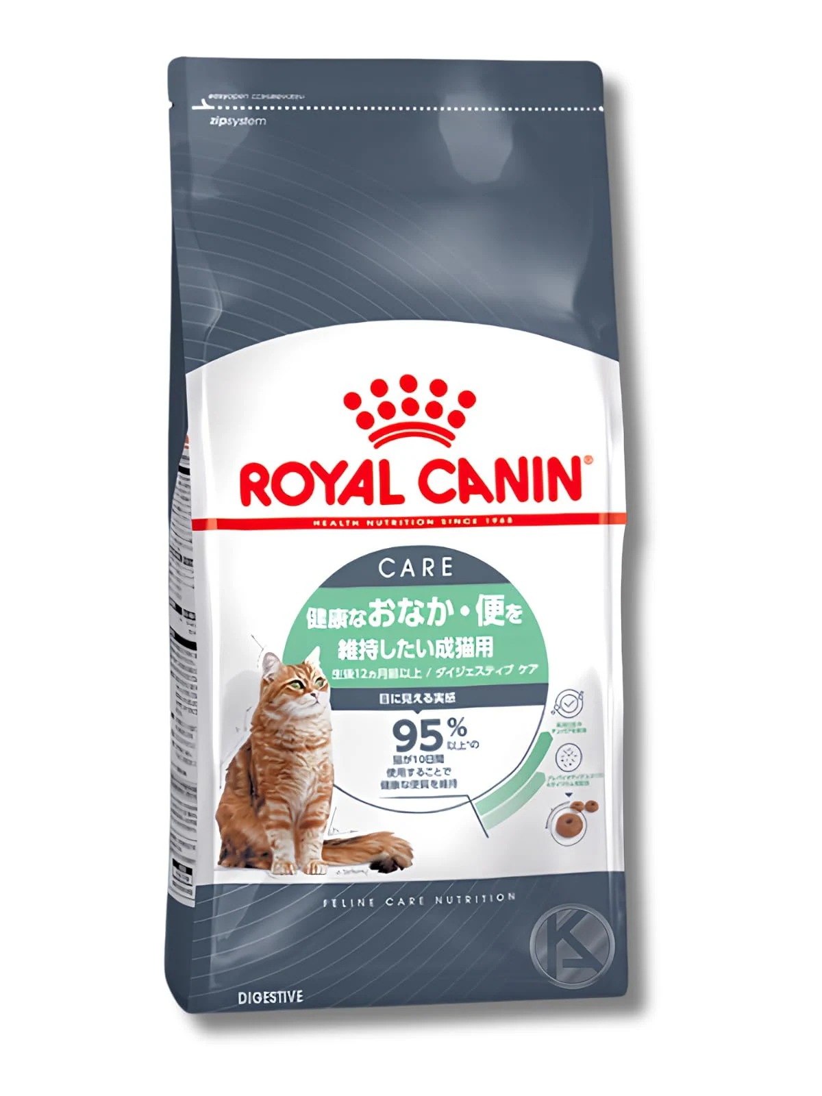 猫 ダイジェスティブ ケア （ 健康 な おなか 便 を維持したい猫 用フード 成猫 ）2kg 消化 を促進 サポート ドライフード オリジナルシール付き