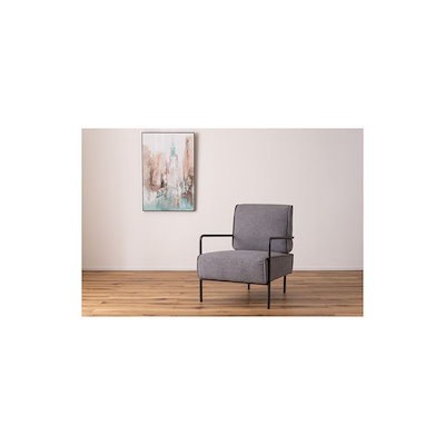 ラウンジチェア グレー 完成品 東谷 ラウンジチェア グレー W64×D77