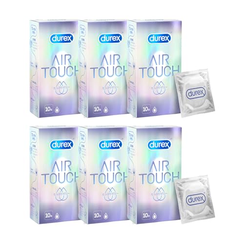 デュレックス Durex コンドーム エアタッチ たっぷりゼリー 10個入 6箱 ラテックス製 こんどーむ