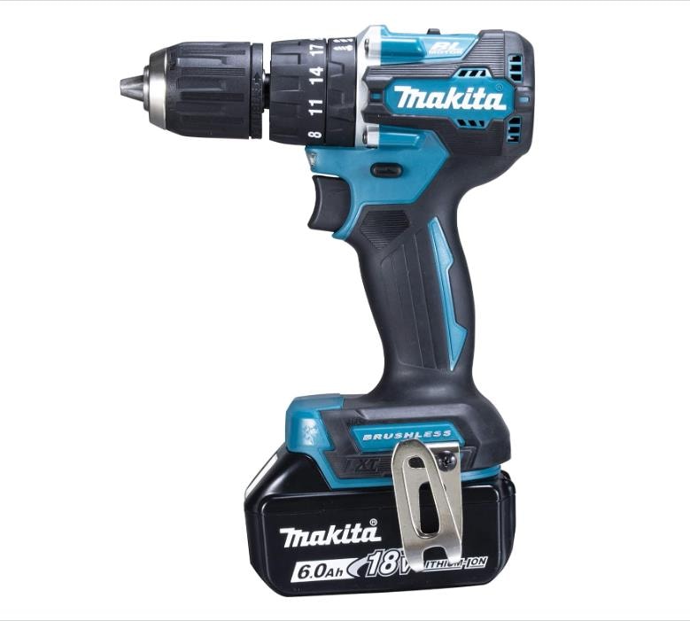 マキタ 充電式震動ドライバドリル 18V6Ah バッテリ2本・充電器・ケース付 HP487DRGX 青 正規品