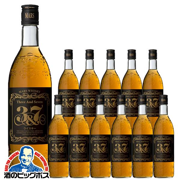 ジャパニーズウイスキー 本坊酒造 マルスウイスキー 3＆7 スリーアンドセブン 720ml×1ケース/12本(012)『OMS』【本州のみ　送料無料】 ブレンデッド マルス駒ヶ岳蒸溜所