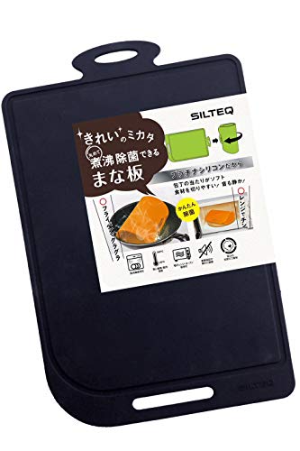 SILTEQ SILTEQ 丸めて除菌　キレイ好きなまな板　ブラック SILTEQ