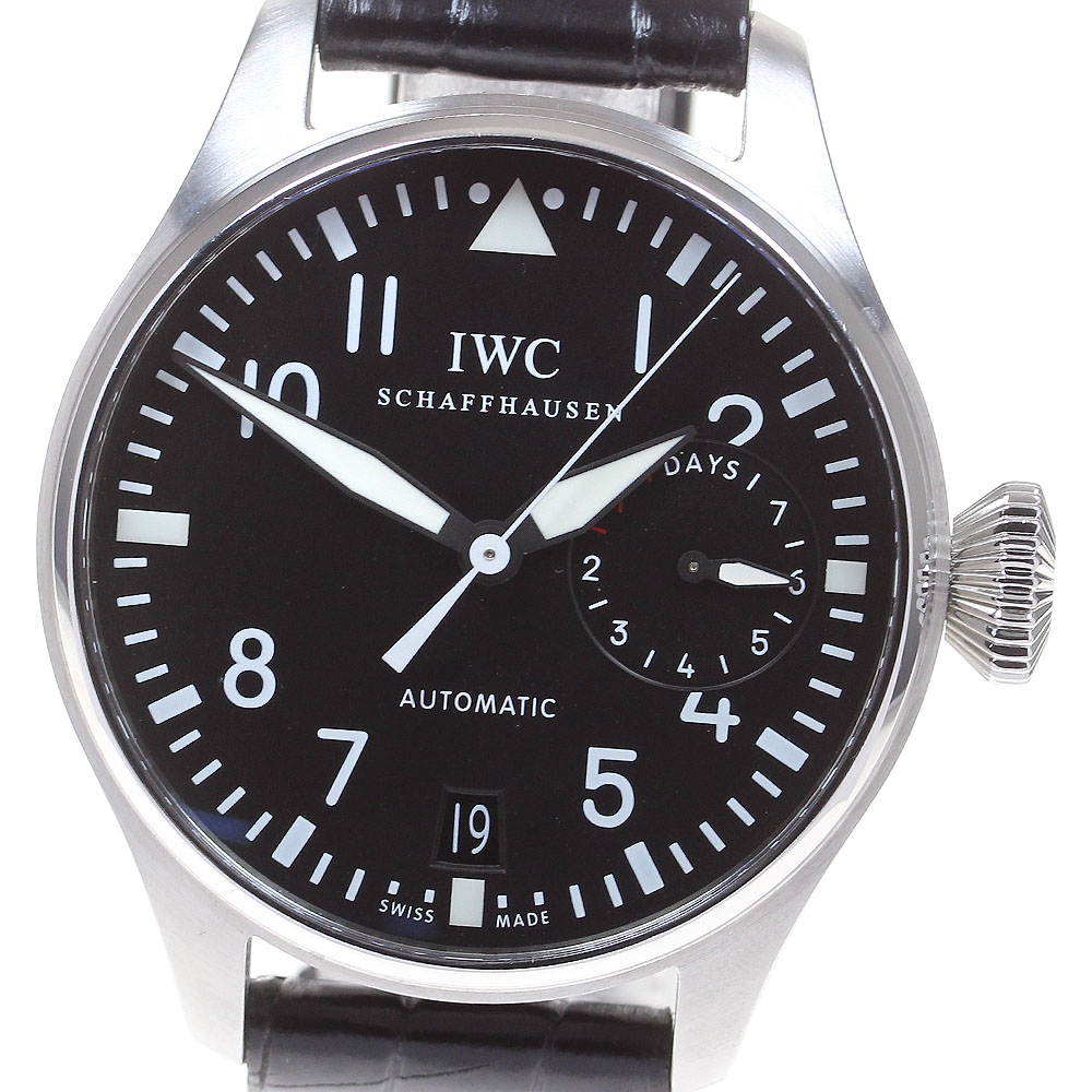 IWC SCHAFFHAUSEN IW500901 ビッグ パイロットウォッチ デイト 自動巻き メンズ 保証書付き_819631【中古】