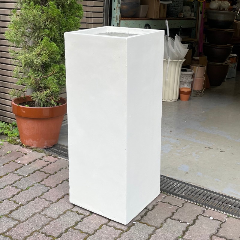 プランター おしゃれ 大型 角柱タワープランターLΦ 35cmH 90cm 穴あり プランター 鉢 観葉植物向け