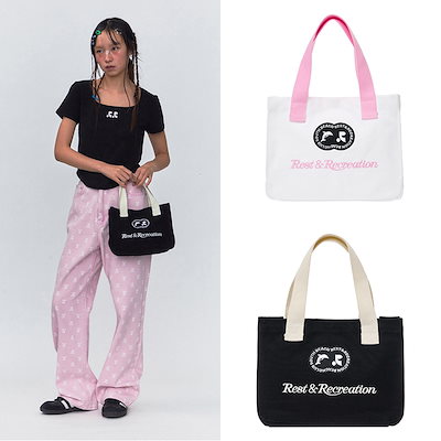 Qoo10] rest&recreation ［韓国人気］RR CANVAS TOTE : バッグ・雑貨