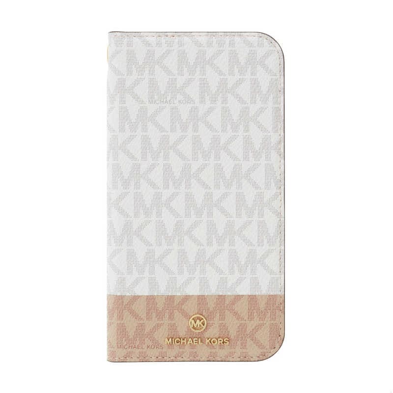 マイケルコース　Case 2-Tone Signature with Tassel Charm for iPhone 2021(6.1inch 2レンズ)　MK2SWBIFLIP2161