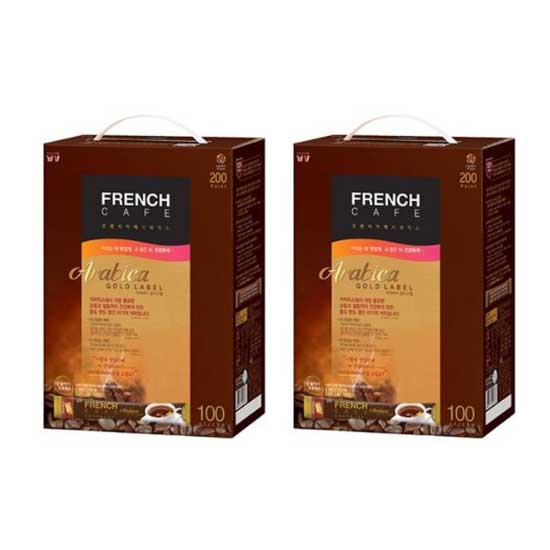 フレンチカフェミックスアラビカゴールドラベル100個入りセット（２箱セット） 6,142円