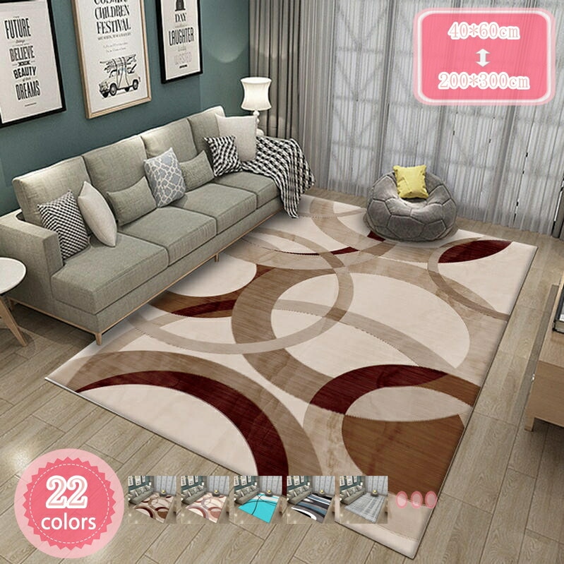 ラグ カーペット ストライプ 洗える 滑り止め 耐摩耗性 抽象 160x20cm 約2.28畳 北欧風 おしゃれ モダン ラグマット らぐ 年間 抗菌 防臭 防音 柔らかい 幾何学 ホットカー