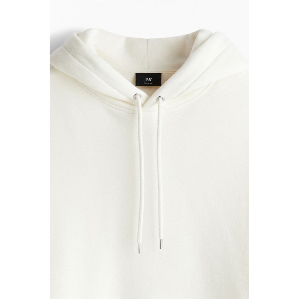 H&M ルーズフィットパーカーホワイト