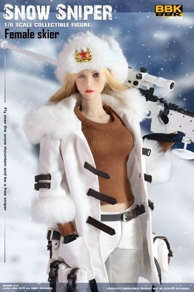 BBK Snow Sniper Skier Snow Sniper action figure model 1/6 アクションフィギュア BBK018