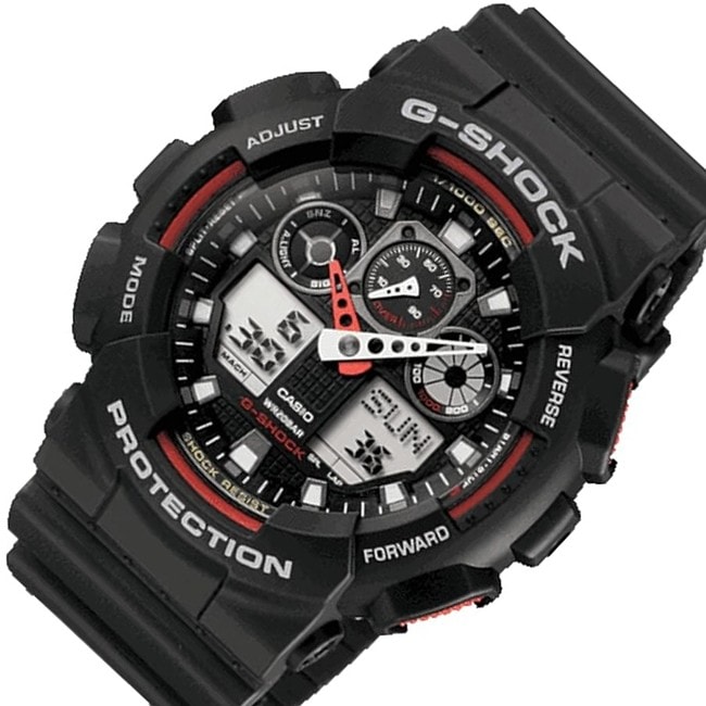 アナデジ メンズ腕時計 ブラック GA-100-1A4 海外モデル