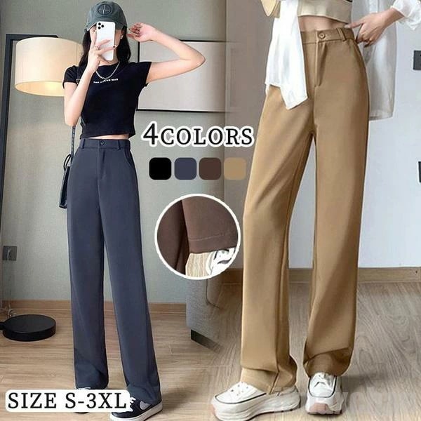 お早めに！ワイドパンツ レディース ロングパンツ ガウチョパンツ ボトムス ロング丈 ハイウエスト ウエストゴム パンツ カジュアル シンプル 秋冬 秋冬パンツ 秋ワイドパンツ 通勤
