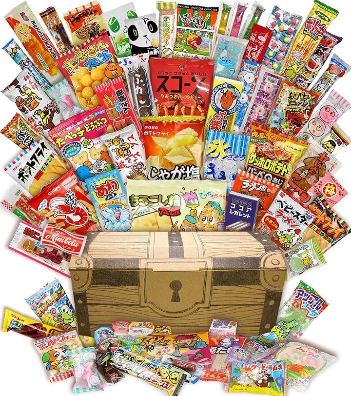 お菓子 駄菓子 詰め合わせ60種65点セット 宝箱がギチギチパンパン破裂寸前お菓子詰め合わせ 誕生日 プレゼント イベント 子供が喜ぶ駄菓子詰め合わせ
