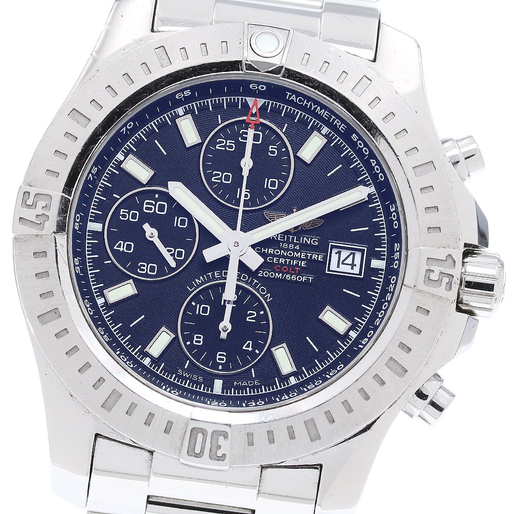 ブライトリング BREITLING A13388 コルト クロノグラフ オートマチック デイト クロノグラフ 自動巻き メンズ _869539【中古】