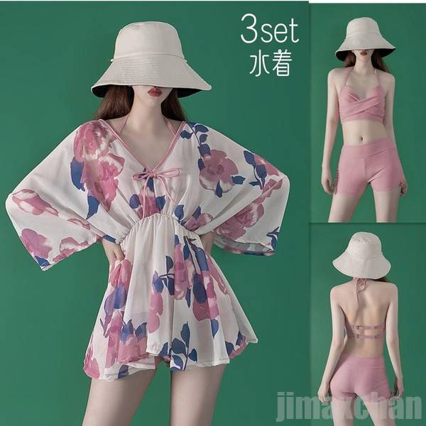 新生活 水着 体型カバー レディース ビキニ 3点セット S/M/L/XL/XXL ショートパンツ ハイウエスト タンキニ マタニティ かわいい セクシー 女性 ママ水着 みずぎ ミズギ 20代 30