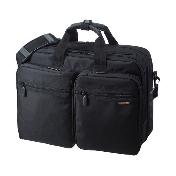 (まとめ）サンワサプライ3WAYビジネスバッグ(出張用) 15.6インチワイド対応 ブラック BAG-3WAY21BK 1個(×3セット) 27,530円