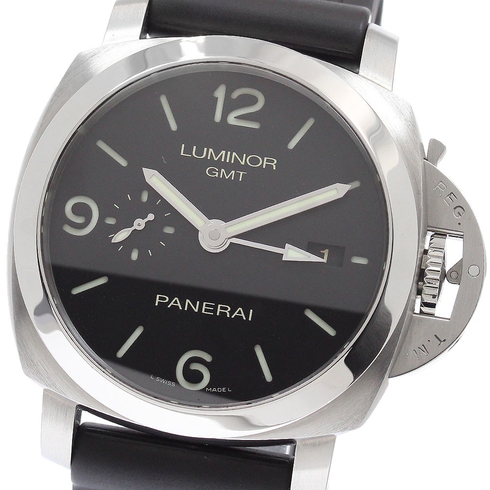 パネライ PANERAI PAM00320 ルミノール 1950 3デイズ GMT 自動巻き メンズ 美品 箱付き_961372【中古】