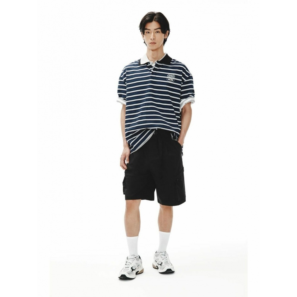 H&M ユーティリティショーツルーズフィットブラック 1339820001
