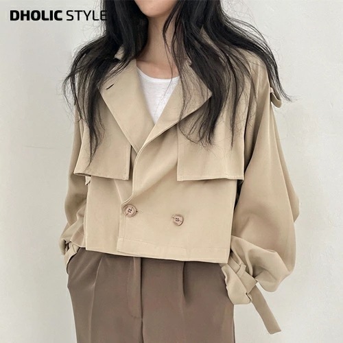 [メガ割りSALE]クロップドトレンチコート・p288250