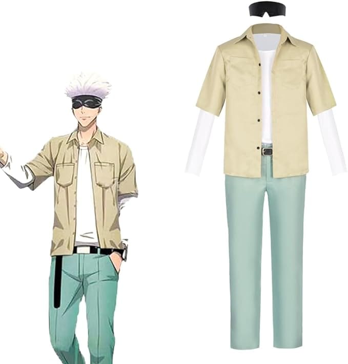 呪術廻戦 五条悟 コスプレ衣装 五条先生 日常服 カジュアル コスチューム