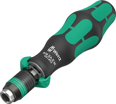他サイト： Wera 838 RA-R M ラチェット機能付き差替式ビットホルダー 6.35ミリ 051493の商品画像