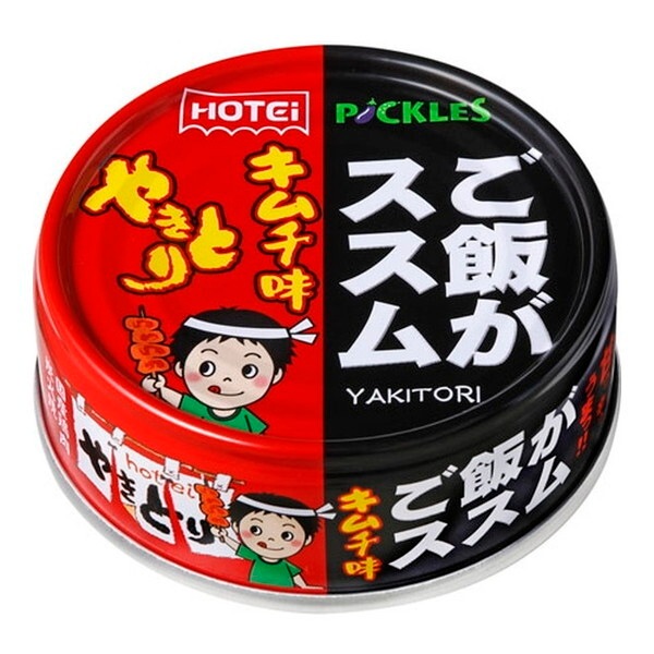 ホテイ やきとり ご飯がススム キムチ味 70g ×24 メーカー直送