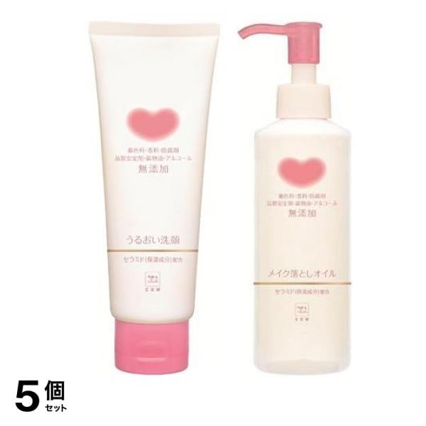カウブランド 無添加うるおい洗顔 110g (&メイク落としオイル 150mL ポンプ) 5個セット