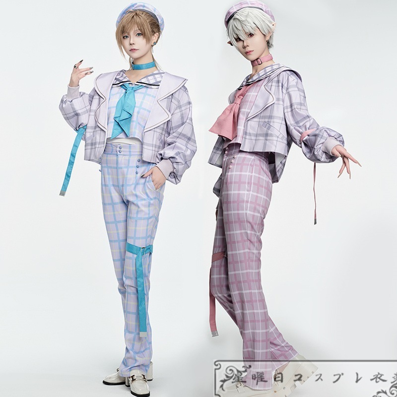 『新作 最安値に挑戦!』 バーチャル VTuber ChroNoiR ニューレトロスタイル 叶 葛葉 セーラー服 コスプレ衣装 コスチューム品質良い 店舗お勧め