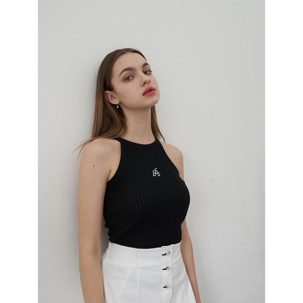 bibyseob ホルターネックトップブラック HALTER NECK TOP BLACK 5,053円