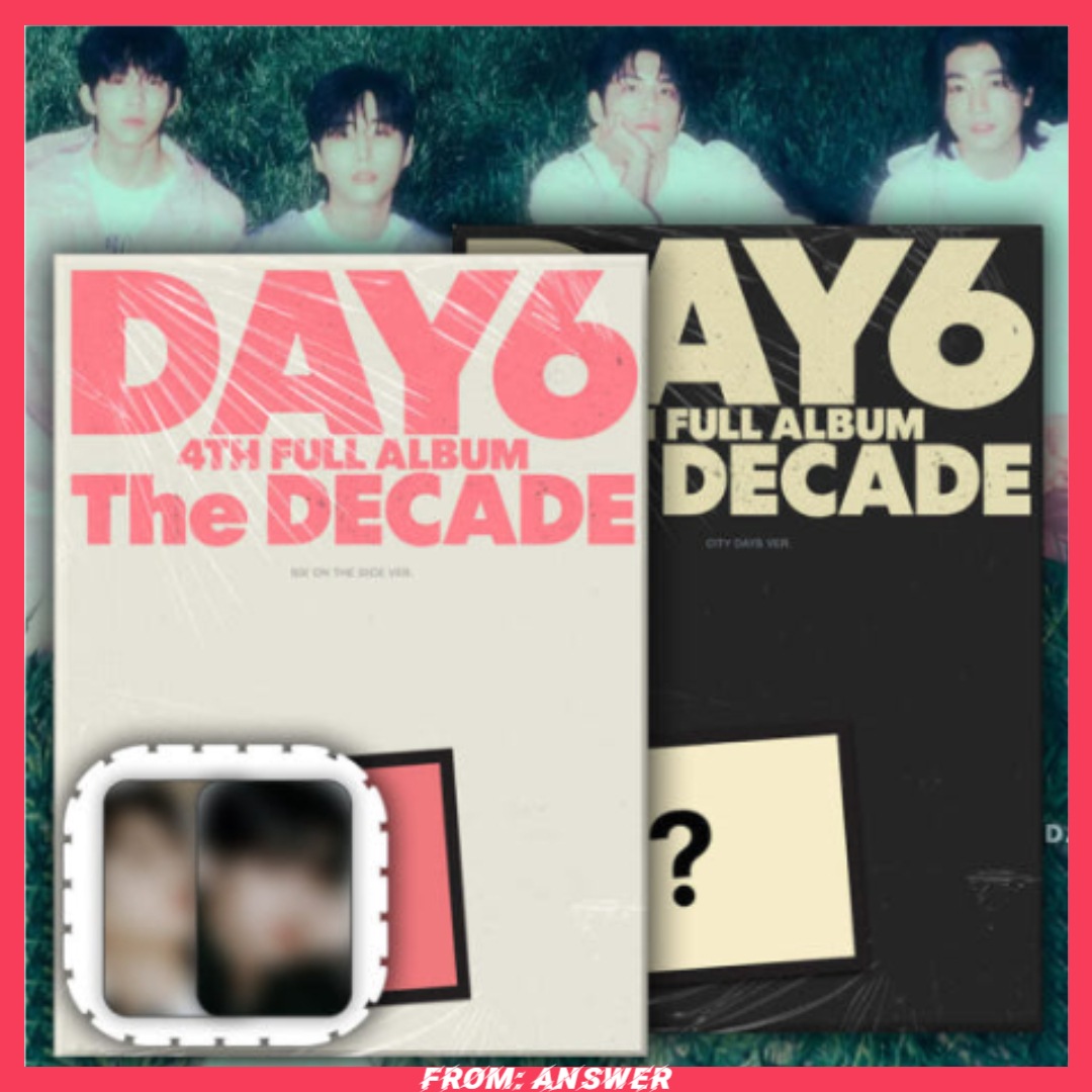 [2種 1セット] DAY6 正規 4集 The DECADE Photobook ver. 2種 + 未恐怖特典 2枚 デイシックス グッズ