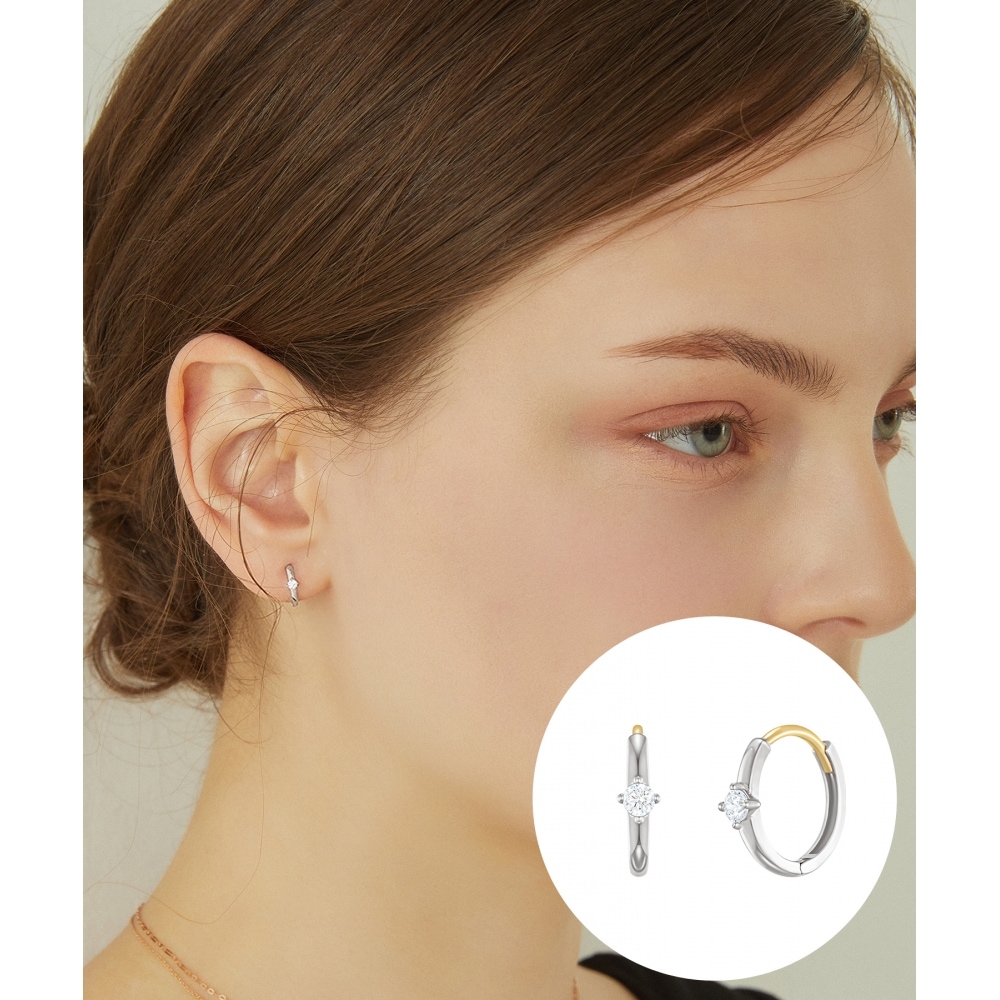 ジェスティーナ J ベーシック 14K イヤリング (JJJBEQ9AS557W4000)