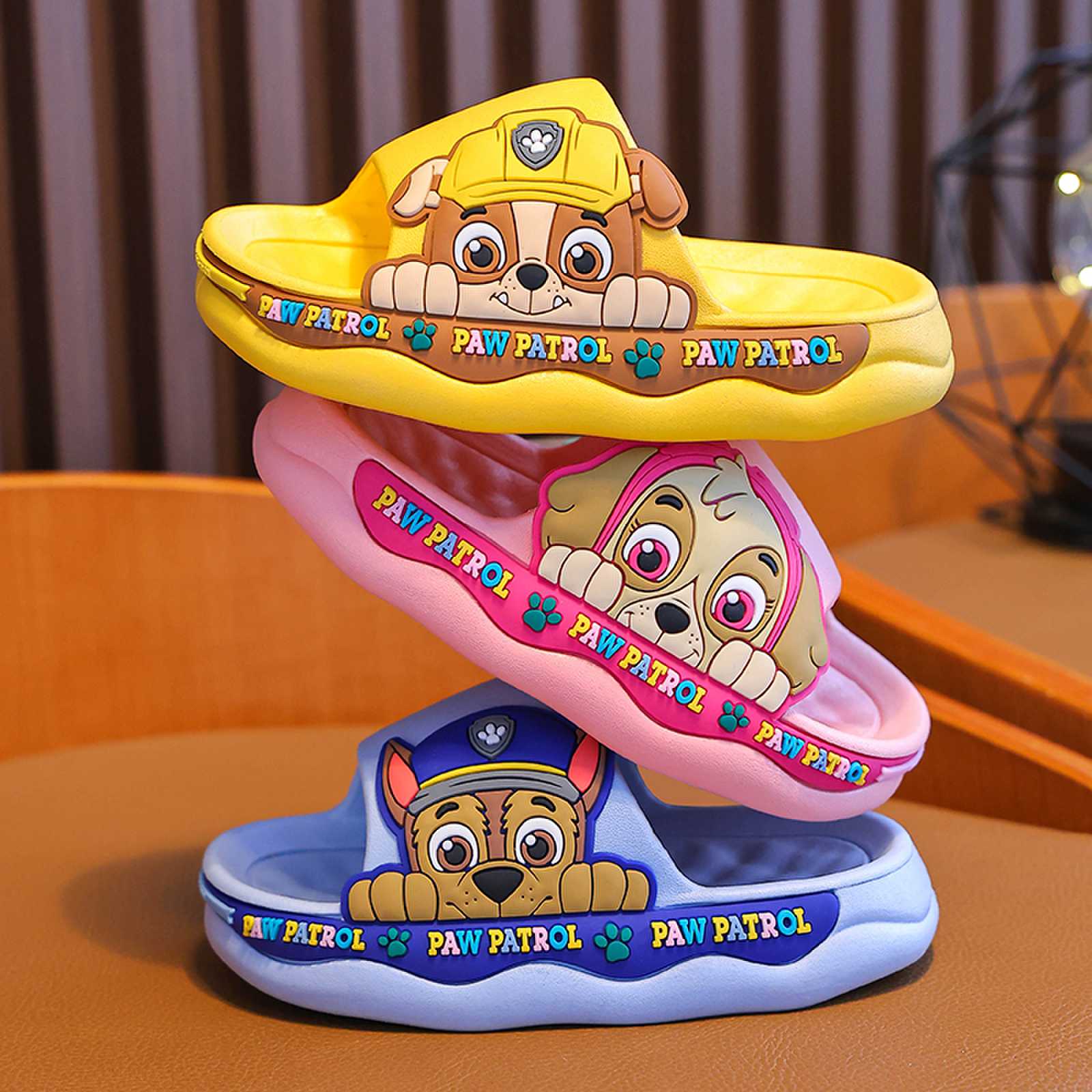 パウパウチーム子供用スリッパ男の子夏ベビースリッパバス滑り止め女の子漫画屋内ホームスリッパ 5,387円