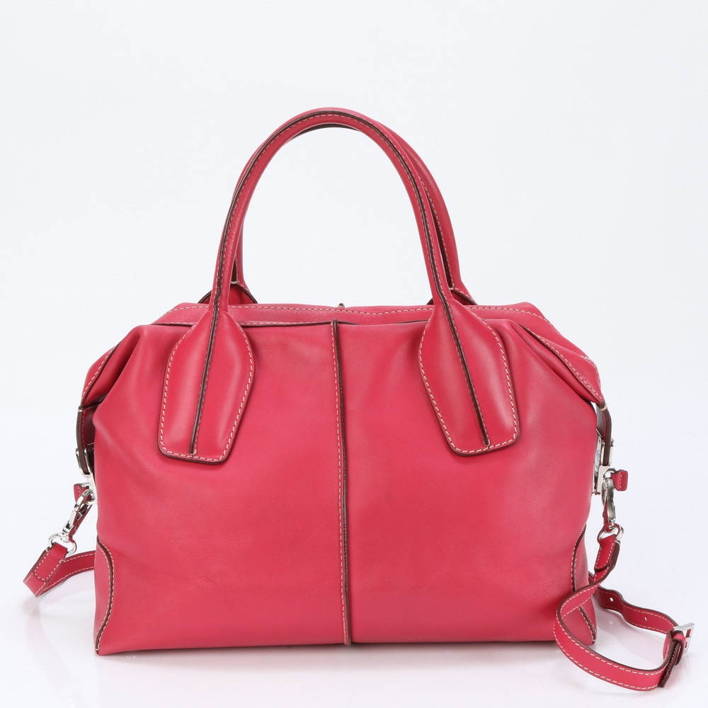 極美品 Dスタイリング トップハンドル レザー 2WAY ショルダーバッグ 斜め掛け ハンド トート レディース ELE BI23-2 中古