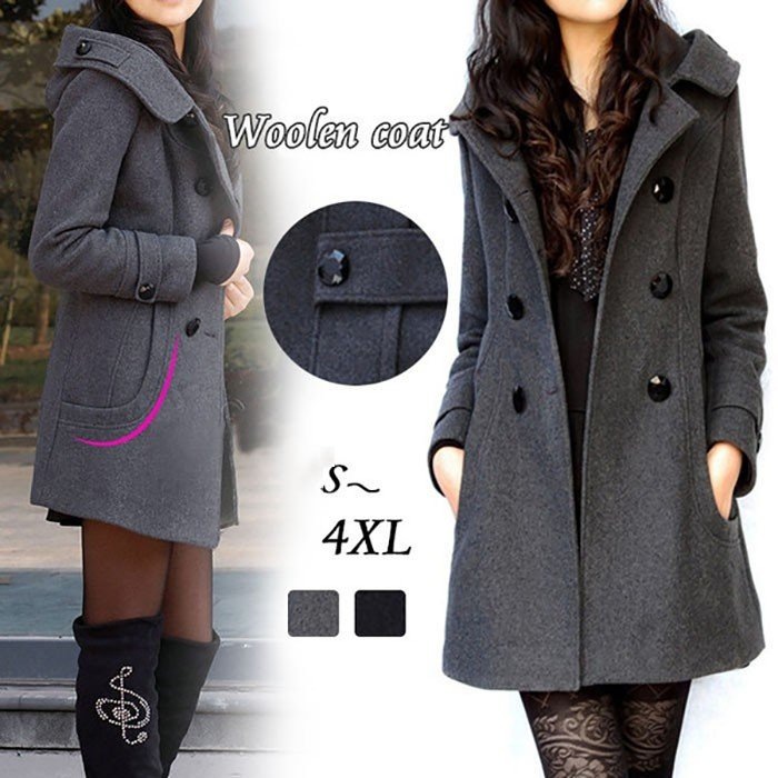 チェスターコート レディース ラシャコート メルトンコート ロングコート 秋 冬 春 女性用 Pコート おしゃれ フード付き トレンチコート