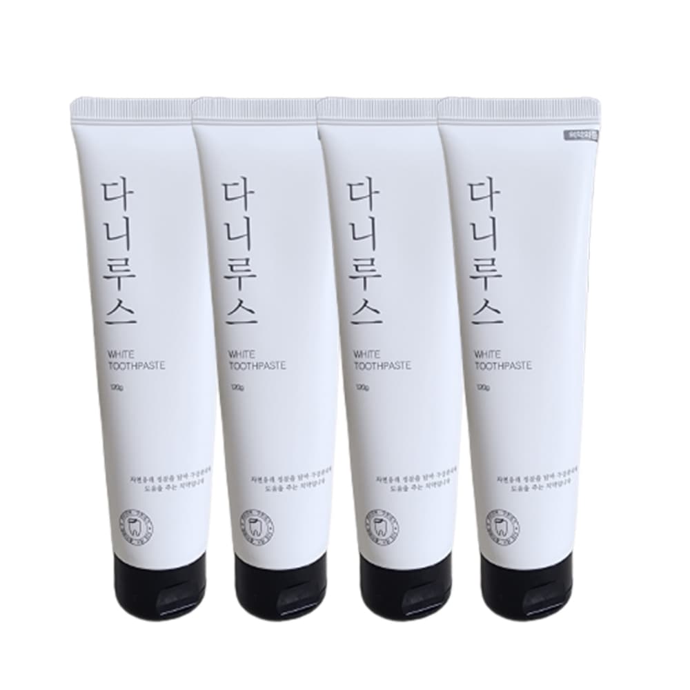 ダニルス美白歯磨き粉100％払い戻し保証歯推奨ホワイトニング歯磨き粉120ml4個