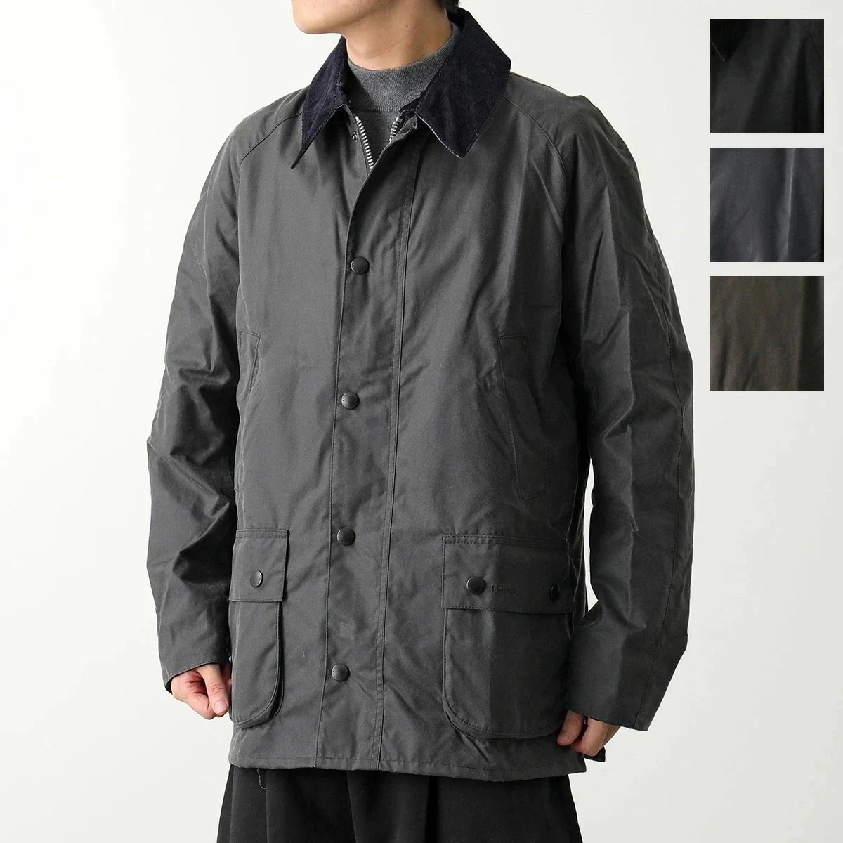 Barbour バブアー ワックスジャケット ASHBY WAX JACKET アシュビー MWX0339 メンズ オイルドコットン ワックス加工 ダブルジップ