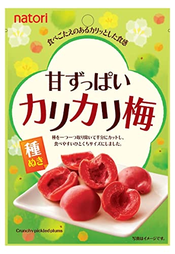 なとり 甘ずっぱいカリカリ梅 22g10袋