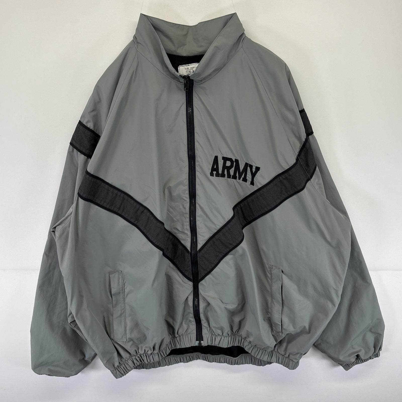 古着 90s/90年代 ミリタリージャケット ARMY トレーニングジャケット リフレクター ナイロン 米軍実物 XXLARGE REGULAR グレー メンズ