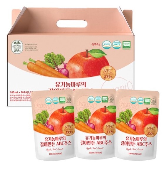 オーガニックすりおろしABCジュース100ml30個