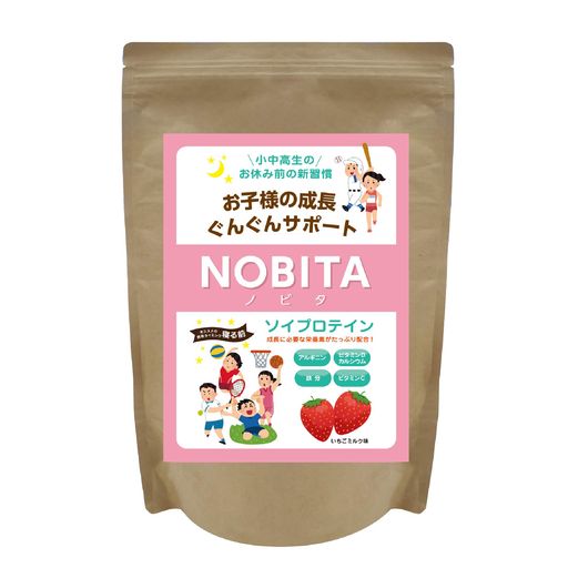NOBITA(ノビタ) ソイプロテイン FD0002 (いちごミルク味) 600G