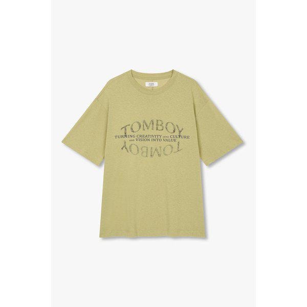 レタリングプリント半袖Tシャツ9106222210042