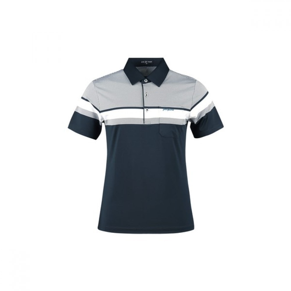 (ラックスゴルフ) ラックスゴルフジャンピエルメンズ柄カラー半袖ゴルフシャツ JP3M411