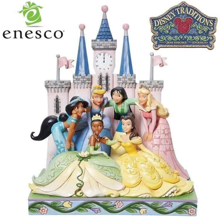 enesco(エネスコ) Disney Traditions プリンセス ビューティフル アンド ブレイブ ティアナ ベル シンデレラ ムーラン ジャスミン オーロラ ディズニー フィギュア コレク